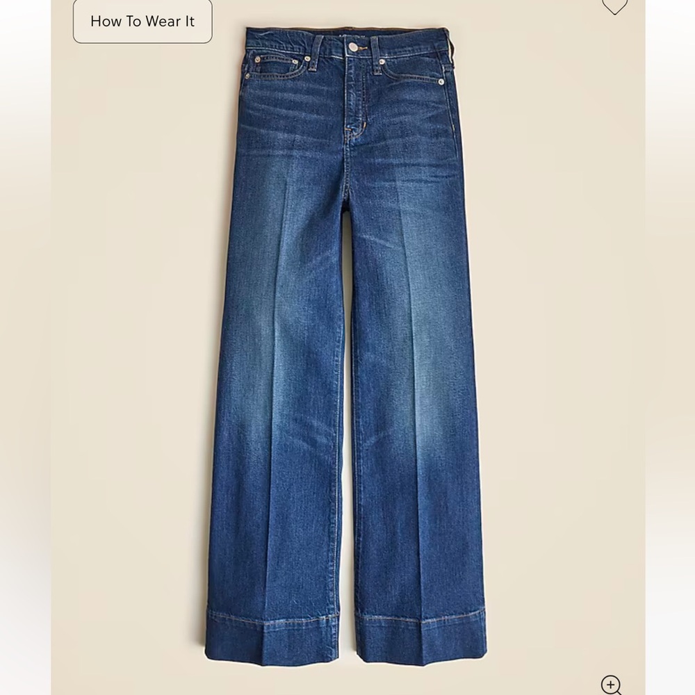 NWT J Crew Denim trouser in 1996 semi-stretch